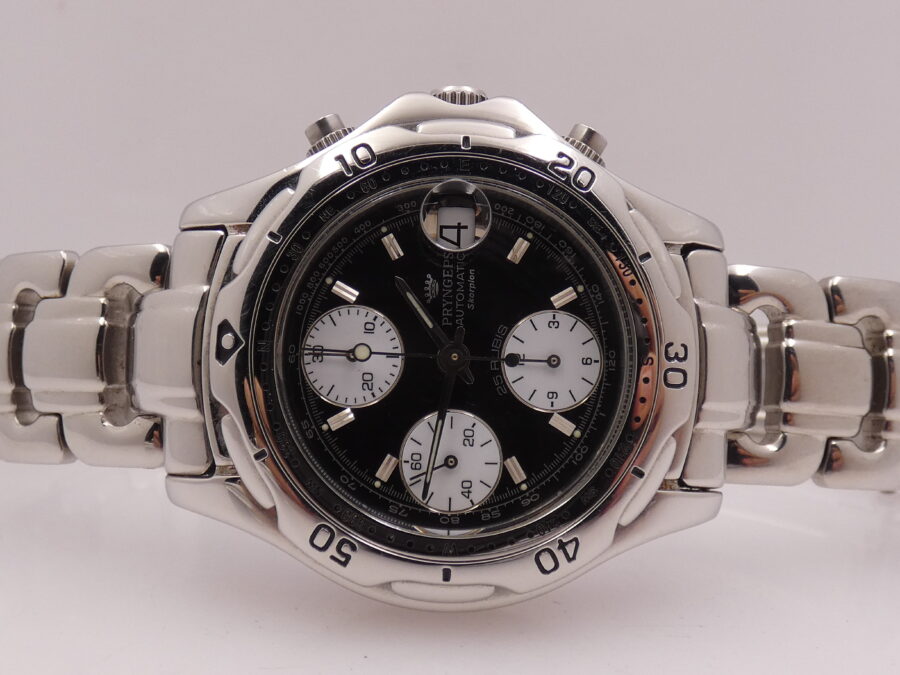 Pryngeps Skorpion Chronograph Sangue Blu Automatic With Bracelet Steel YEARS '2000s Ref. CR-802 - immagine 4