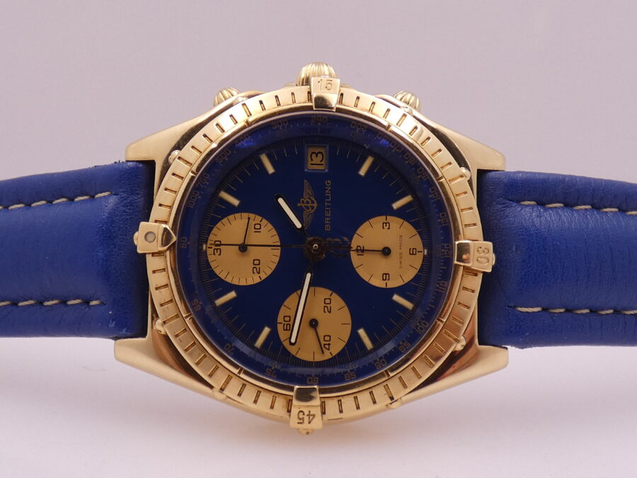 Breitling Chronomat Chronograph 81950 18Kt Solid Gold Automatic With BOX Years '90s - immagine 4