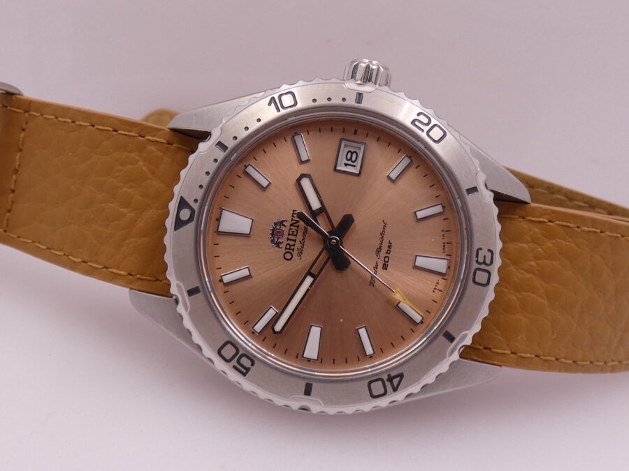 Orient Mako Sport Diver 40mm Automatico BOX&PAPERS LIKE NEW Salmon Dial Ottobre 2024 Acciaio - immagine 5