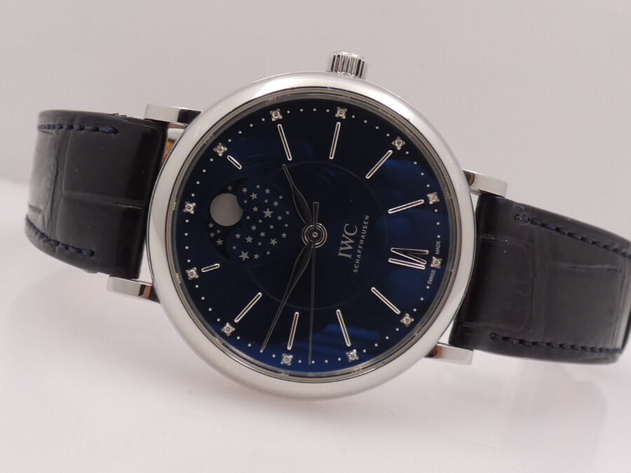 IWC Portofino Moon Phase IW4590 Automatico Diamonds Dial With PAPERS ANNO 2016 Limited Edition Laureus Sport For Good Foundation - immagine 6