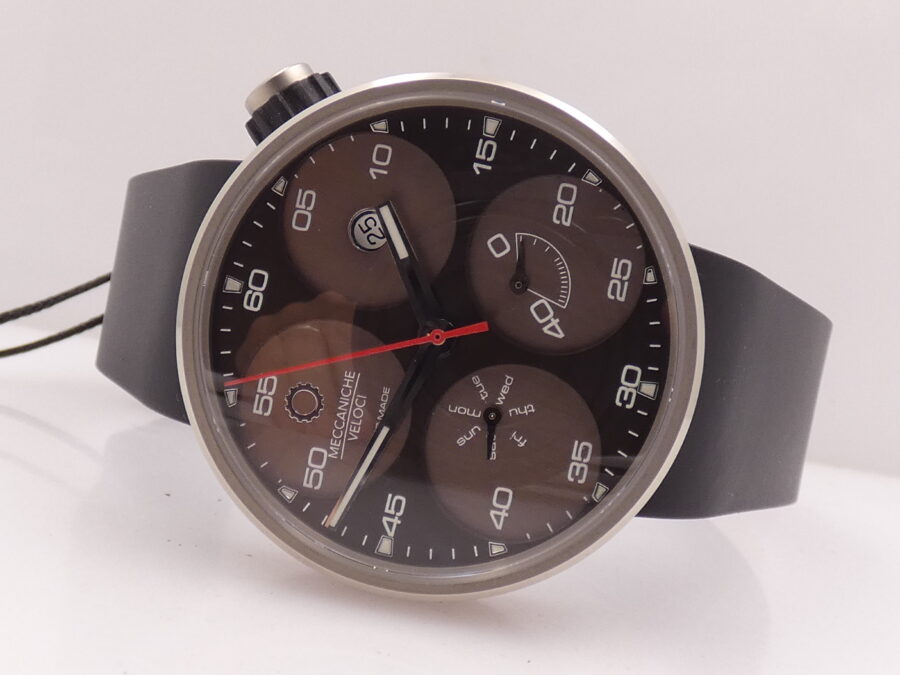 Meccaniche Veloci QuattroValvole 42mm Day Date PowerReserve Titanio NEW BOX&PAPERS Automatico W122N063 - immagine 6