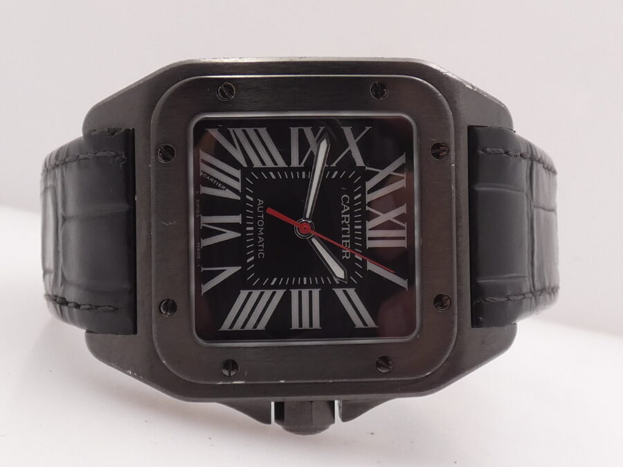 Cartier Santos 100 XL 38mm Automatico Acciaio & Black PVD Ref. WSSA0006 - immagine 5