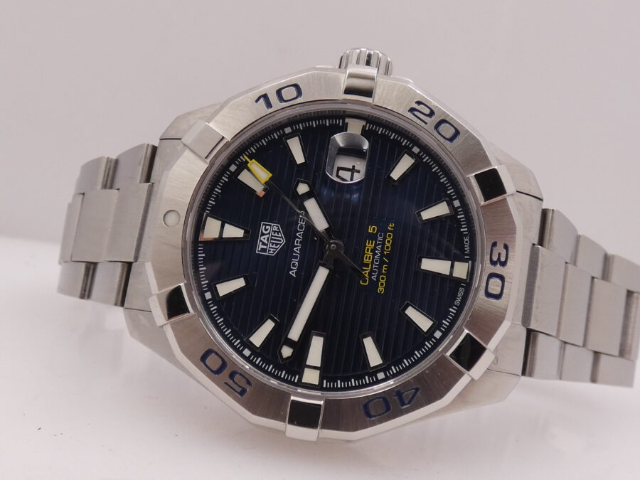 TAG Heuer Aquaracer 300M Calibro 5 43mm WAY2012 BOX&PAPERS Anno 2019 Automatico Braccialato Acciaio - immagine 5