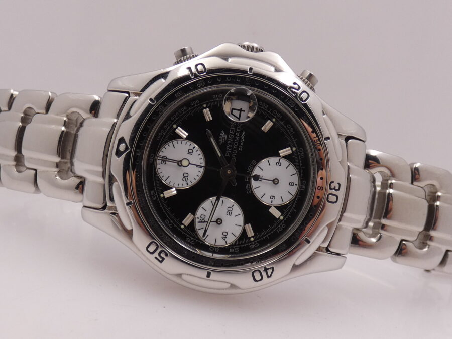 Pryngeps Skorpion Chronograph Sangue Blu Automatic With Bracelet Steel YEARS '2000s Ref. CR-802 - immagine 5
