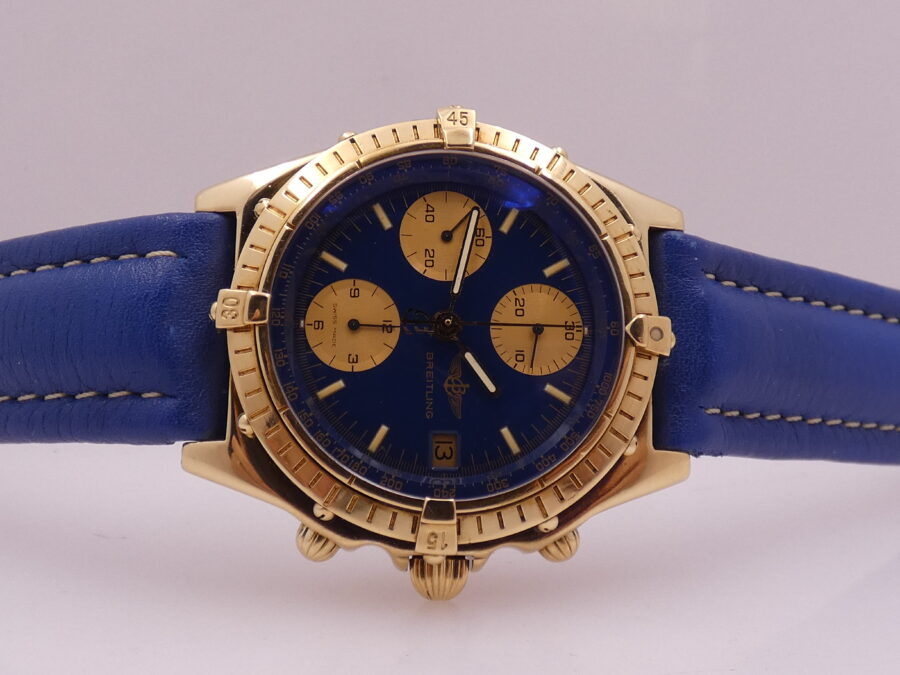 Breitling Chronomat Chronograph 81950 18Kt Solid Gold Automatic With BOX Years '90s - immagine 5