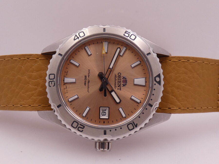 Orient Mako Sport Diver 40mm Automatico BOX&PAPERS LIKE NEW Salmon Dial Ottobre 2024 Acciaio - immagine 6