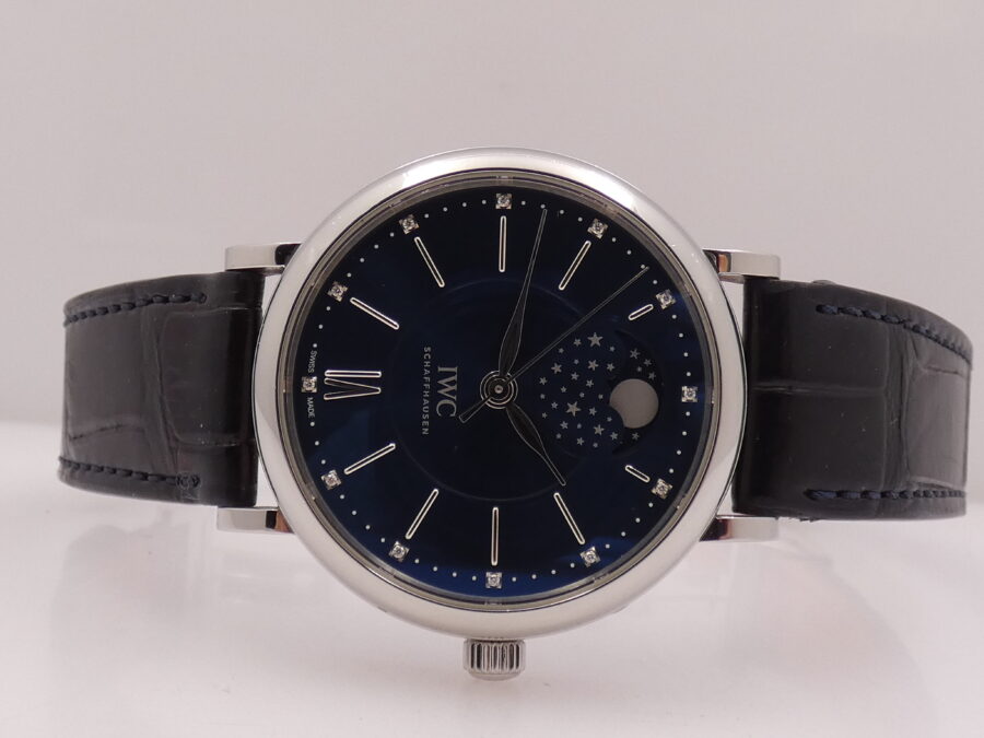 IWC Portofino Moon Phase IW4590 Automatico Diamonds Dial With PAPERS ANNO 2016 Limited Edition Laureus Sport For Good Foundation - immagine 7