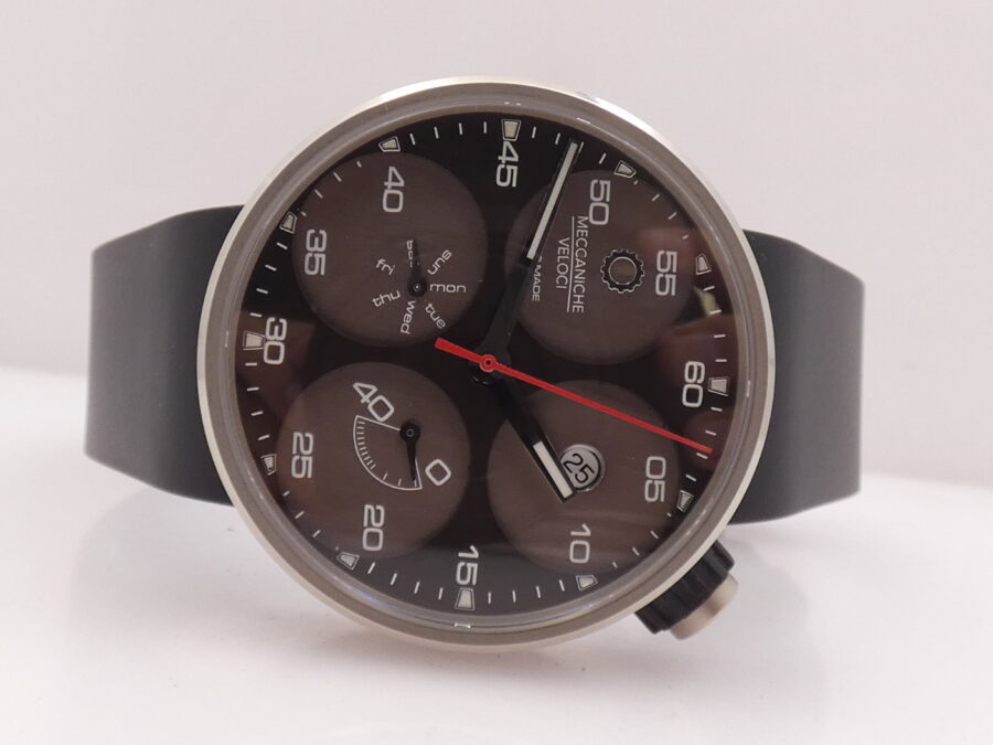 Meccaniche Veloci QuattroValvole 42mm Day Date PowerReserve Titanio NEW BOX&PAPERS Automatico W122N063 - immagine 7