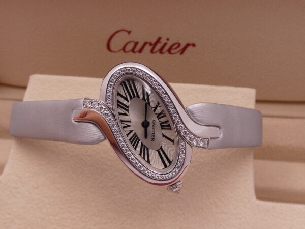 Cartier Délices de Cartier Lady Oro Bianco 18Kt Diamonds Bezel TOP CONDITION Ref. WG800018