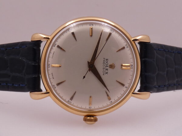 Rolex Precision 4411 Superbalance Chronometer Spider Lugs Oro Rosa Massiccio 18Kt ANNI '50s