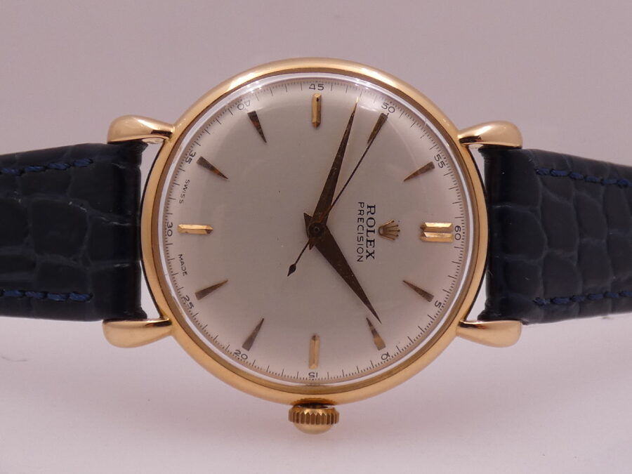 Rolex Precision 4411 Superbalance Chronometer Spider Lugs 18Kt Rose Solid Gold YEARS '50s - immagine 6