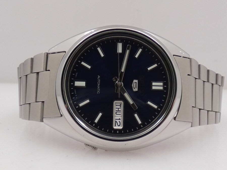 Seiko 5 Automatico BOX & PAPERS Blue Dial Braccialato Acciaio Ref. 7S26-0480 - immagine 6
