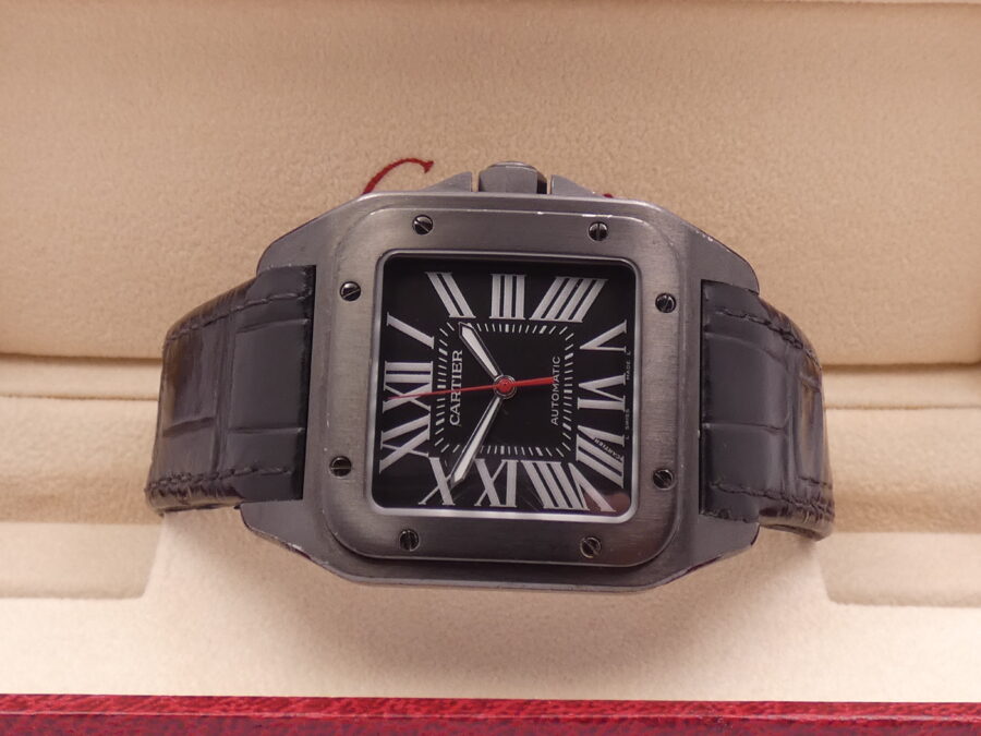 Cartier Santos 100 XL 38mm Automatico Acciaio & Black PVD Ref. WSSA0006 - immagine 6