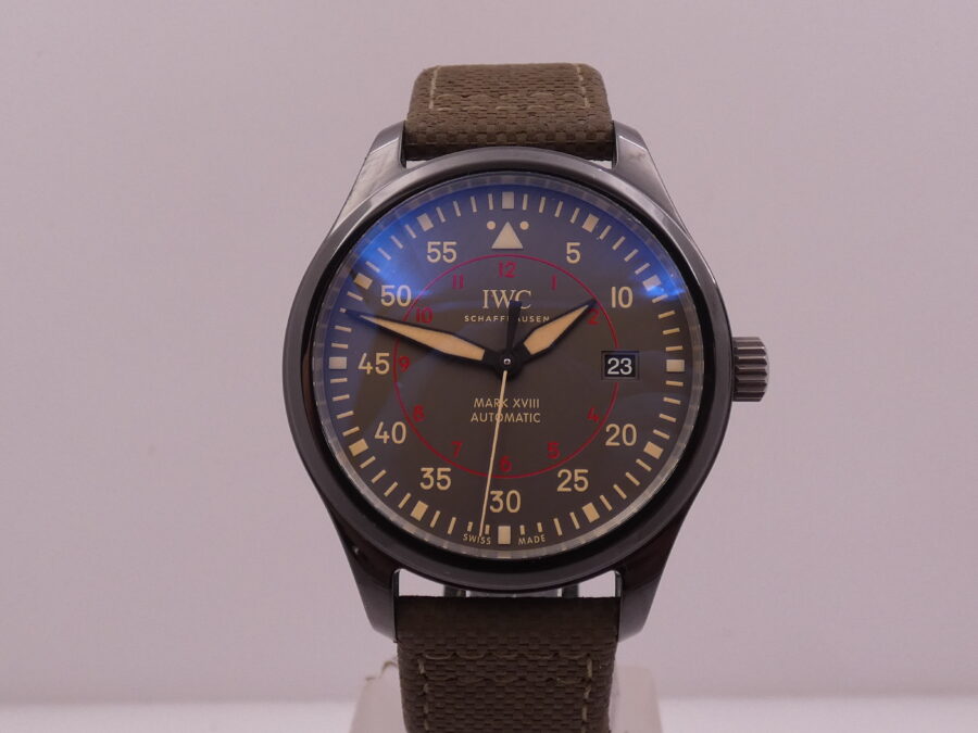 IWC Pilot Mark Top Gun Miramar Mark XVIII With PAPERS Anno 2017 Ceramica Automatico Date Ref.IW324702 - immagine 6