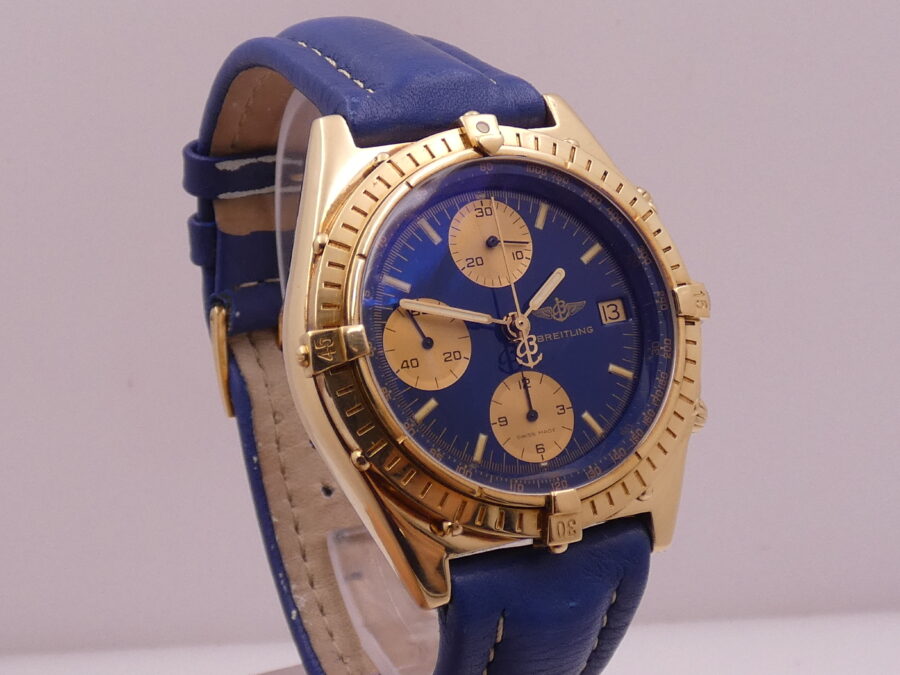 Breitling Chronomat Chronograph 81950 18Kt Solid Gold Automatic With BOX Years '90s - immagine 6