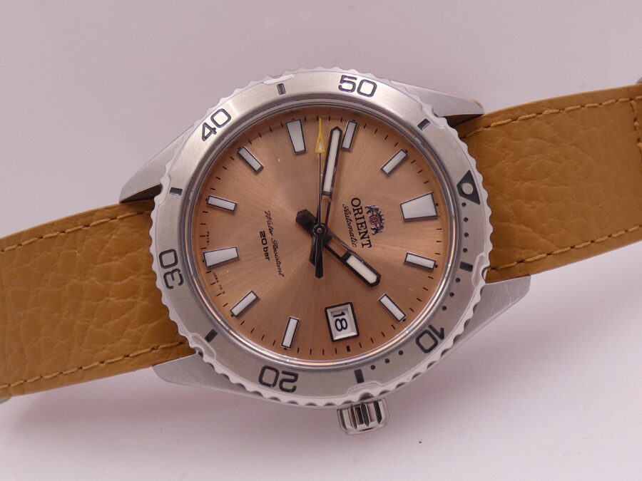 Orient Mako Sport Diver 40mm Automatico BOX&PAPERS LIKE NEW Salmon Dial Ottobre 2024 Acciaio - immagine 7