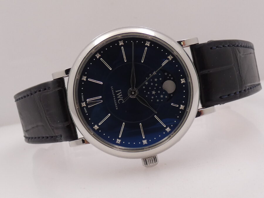 IWC Portofino Moon Phase IW4590 Automatico Diamonds Dial With PAPERS ANNO 2016 Limited Edition Laureus Sport For Good Foundation - immagine 8