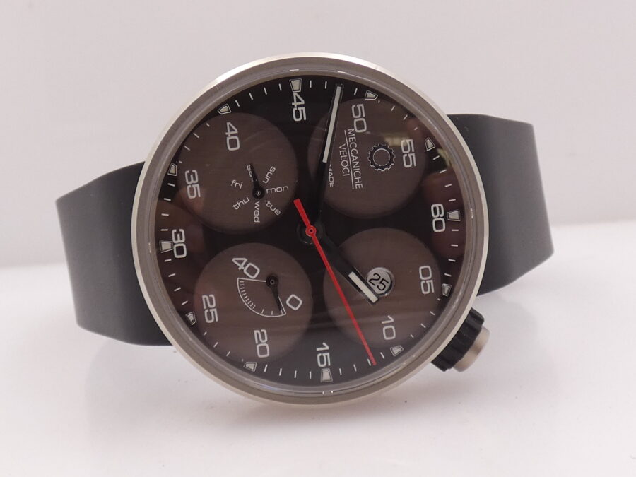 Meccaniche Veloci QuattroValvole 42mm Day Date PowerReserve Titanio NEW BOX&PAPERS Automatico W122N063 - immagine 8
