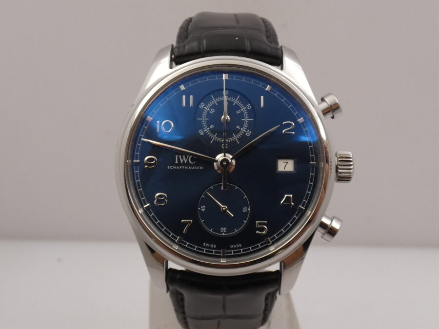 Cronografo IWC Portuguese With PAPERS ANNO 2018 Automatico Acciaio Ref. IW390303 - immagine 7
