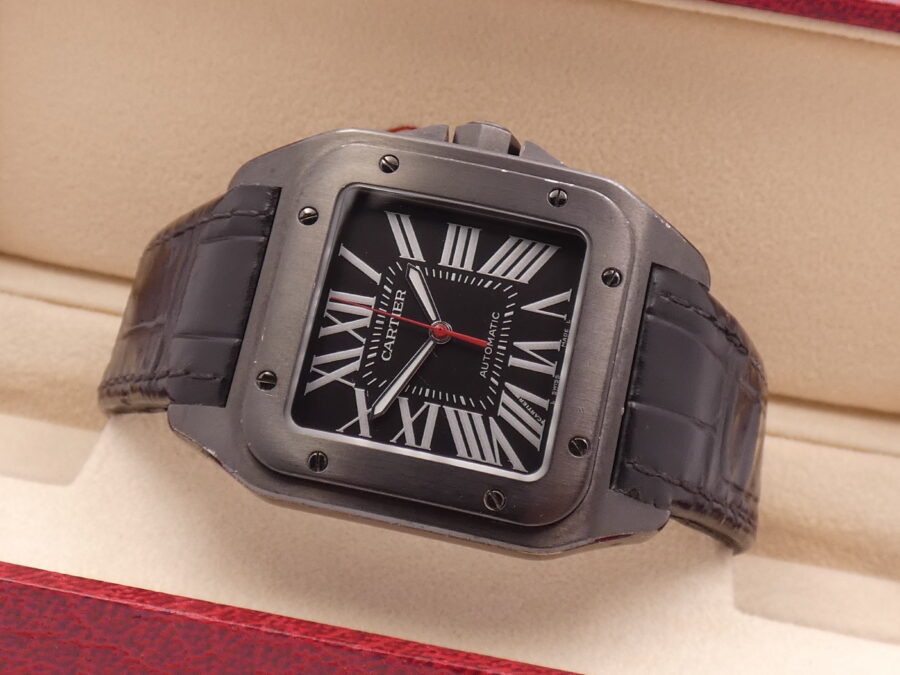 Cartier Santos 100 XL 38mm Automatico Acciaio & Black PVD Ref. WSSA0006 - immagine 7