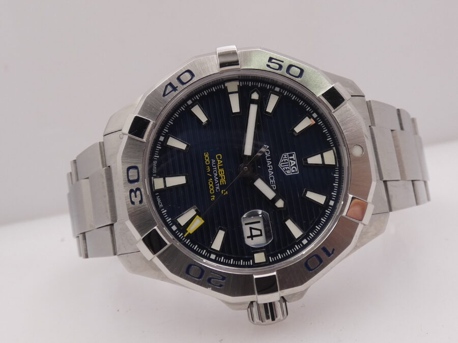 TAG Heuer Aquaracer 300M Calibro 5 43mm WAY2012 BOX&PAPERS Anno 2019 Automatico Braccialato Acciaio - immagine 7