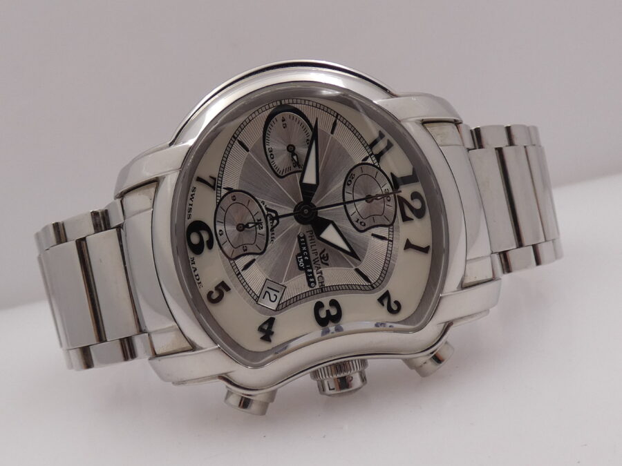 Philip Watch 150 Anniversary Chronograph BOX&PAPERS Automatic Year 2013 With Bracelet Steel - immagine 7