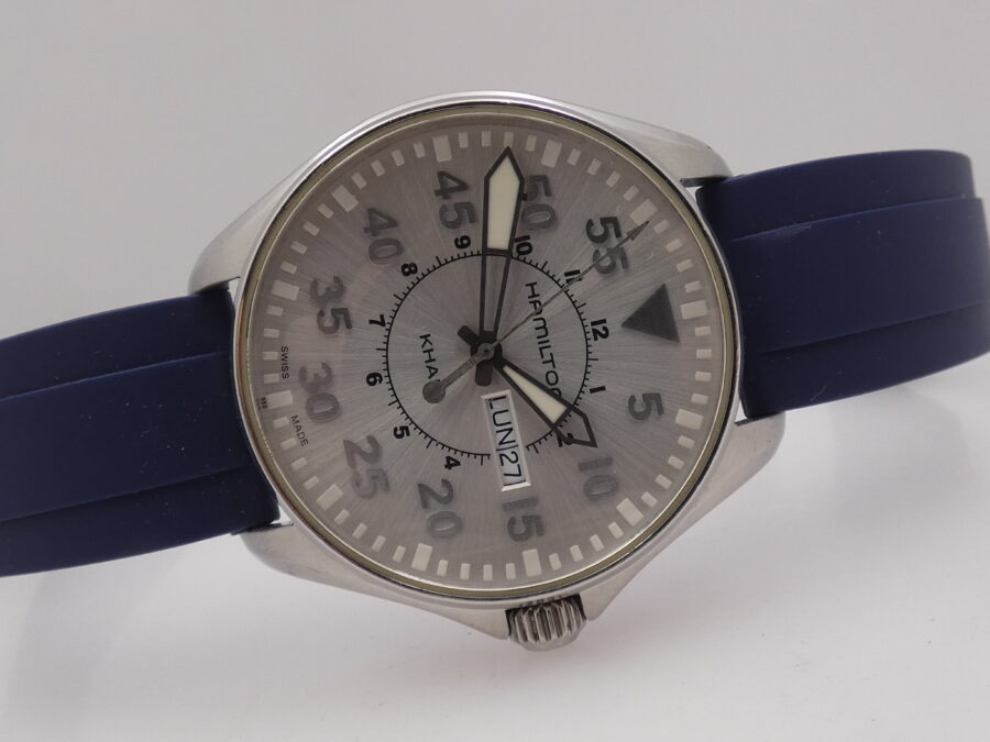 Hamilton Khaki Pilot Aviation Pilot Day-Date Oversize 42mm With BOX Acciaio Ref. H646110 - immagine 7