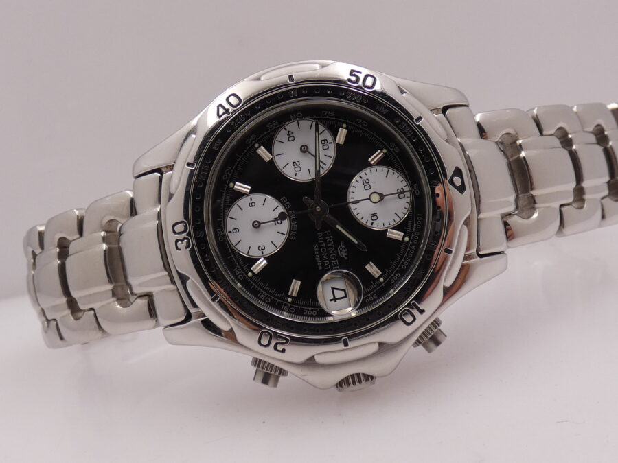 Pryngeps Skorpion Chronograph Sangue Blu Automatic With Bracelet Steel YEARS '2000s Ref. CR-802 - immagine 7