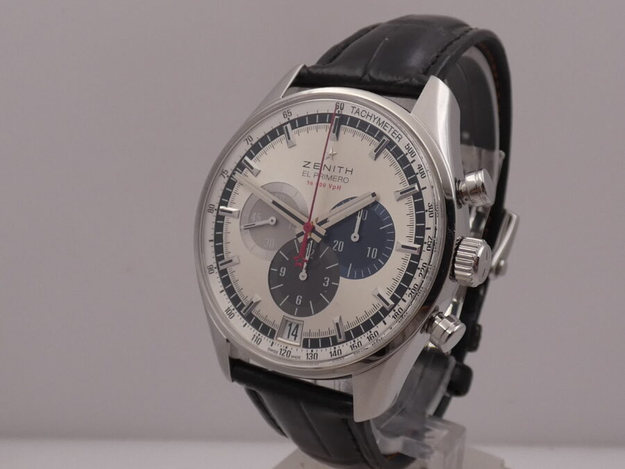 Cronografo Zenith El Primero Chronomaster 36'000 Vph  BOX&PAPERS Automatico Anno 2014 Acciaio 03.2040.400 - immagine 8