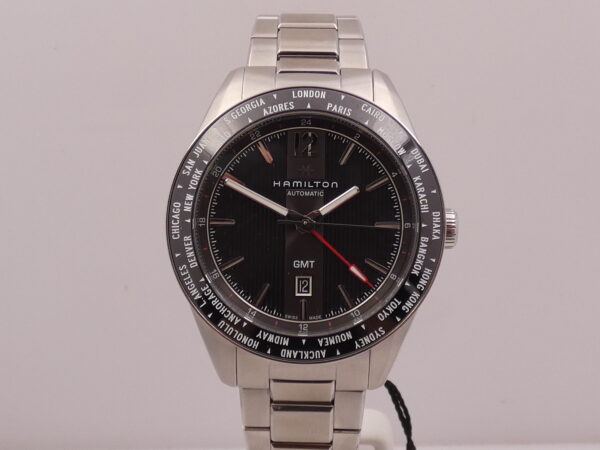Hamilton Broadway GMT Edition 46mm NEW BOX&PAPERS Automatico Braccialato Acciaio Ref H437250 Limited Edition Mai indossato