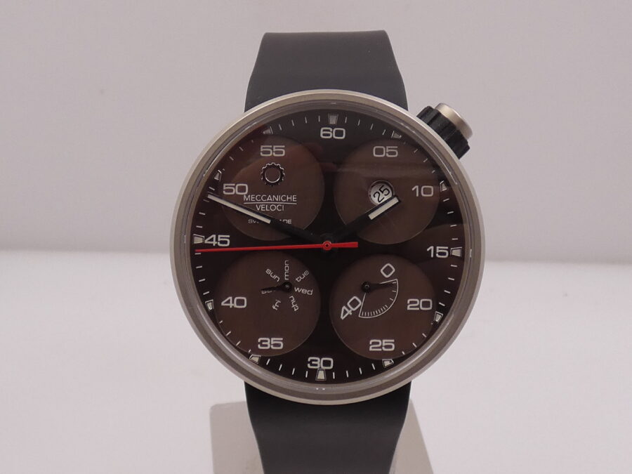 Meccaniche Veloci QuattroValvole 42mm Day Date PowerReserve Titanio NEW BOX&PAPERS Automatico W122N063 - immagine 9