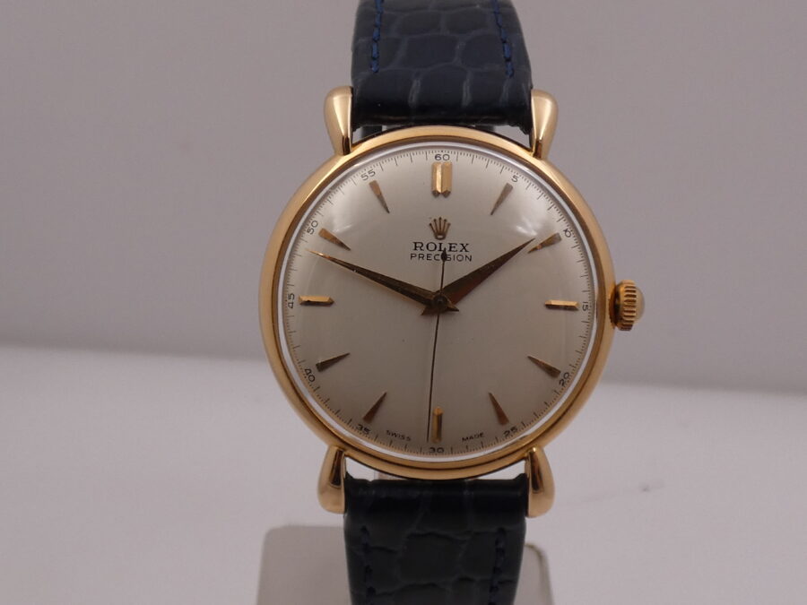 Rolex Precision 4411 Superbalance Chronometer Spider Lugs 18Kt Rose Solid Gold YEARS '50s - immagine 8
