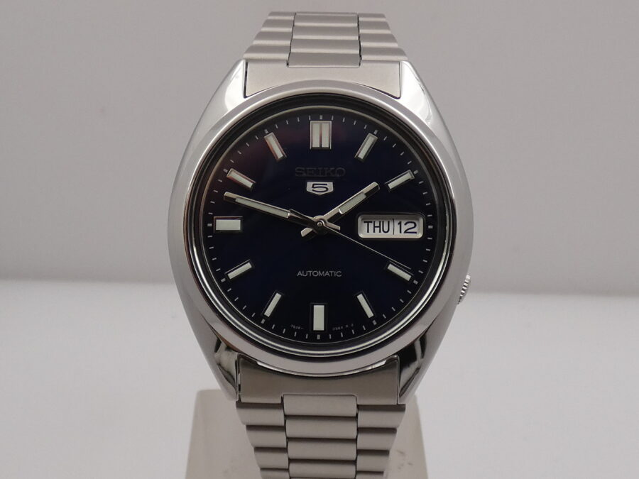 Seiko 5 Automatico BOX & PAPERS Blue Dial Braccialato Acciaio Ref. 7S26-0480 - immagine 8
