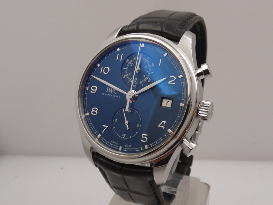 Cronografo IWC Portuguese With PAPERS ANNO 2018 Automatico Acciaio Ref. IW390303 - immagine 8