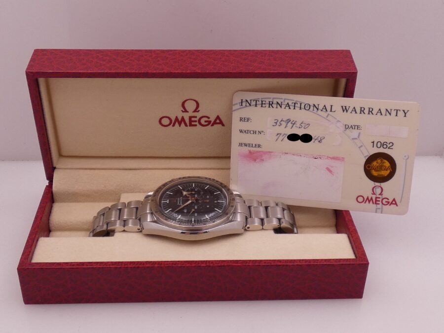 Cronografo Omega Speedmaster Broad Arrow Replica ANNO 2005 Braccialato Manuale Acciaio 3594.50 - immagine 8