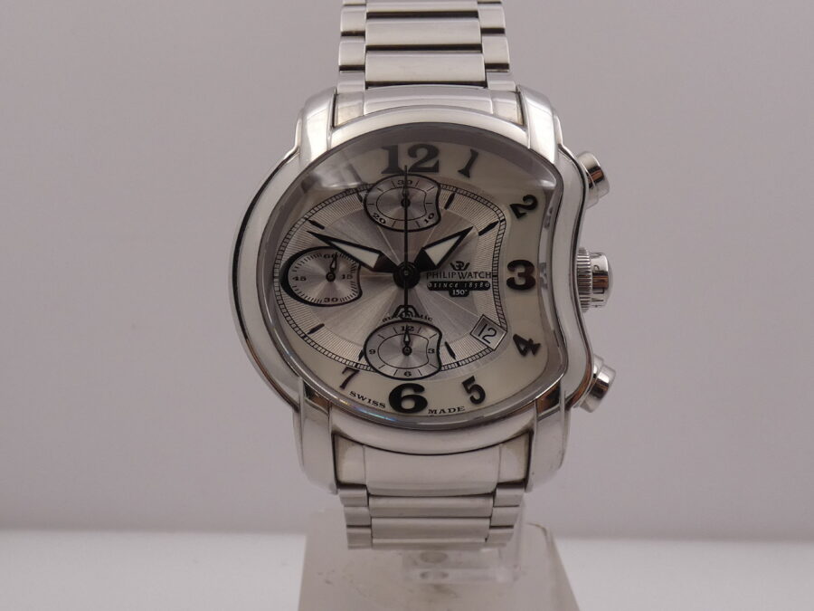 Philip Watch 150 Anniversary Chronograph BOX&PAPERS Automatic Year 2013 With Bracelet Steel - immagine 8