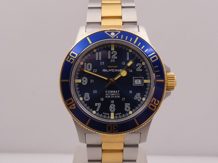 Glycine Combat SUB 42mm GL0081 BOX&PAPERS Automatico Acciaio & Oro 18Kt G.F. Anno 2021 TOP CONDITION - immagine 8