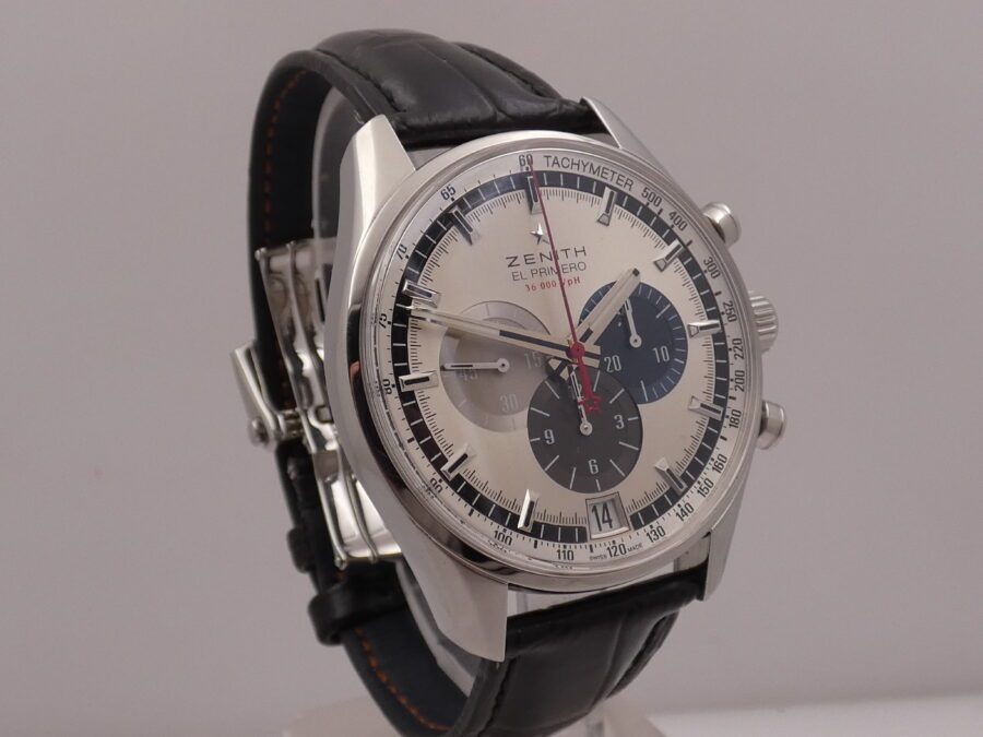 Cronografo Zenith El Primero Chronomaster 36'000 Vph  BOX&PAPERS Automatico Anno 2014 Acciaio 03.2040.400 - immagine 9