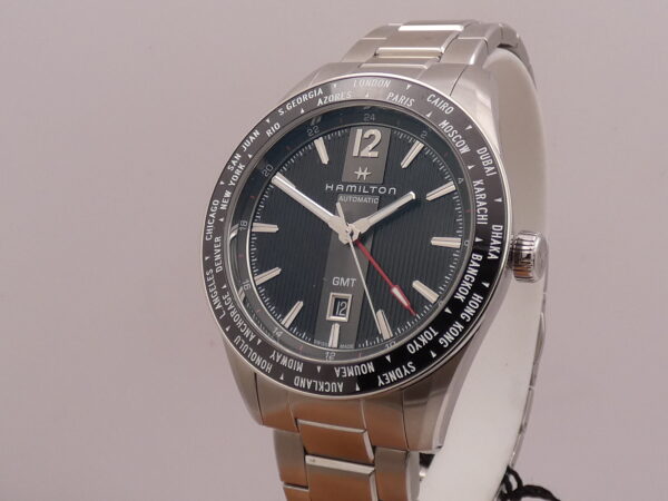 Hamilton Broadway GMT Edition 46mm NEW BOX&PAPERS Automatico Braccialato Acciaio Ref H437250 Limited Edition Mai indossato