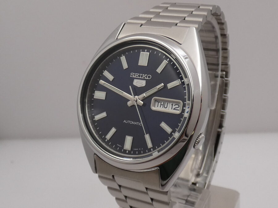 Seiko 5 Automatico BOX & PAPERS Blue Dial Braccialato Acciaio Ref. 7S26-0480 - immagine 9