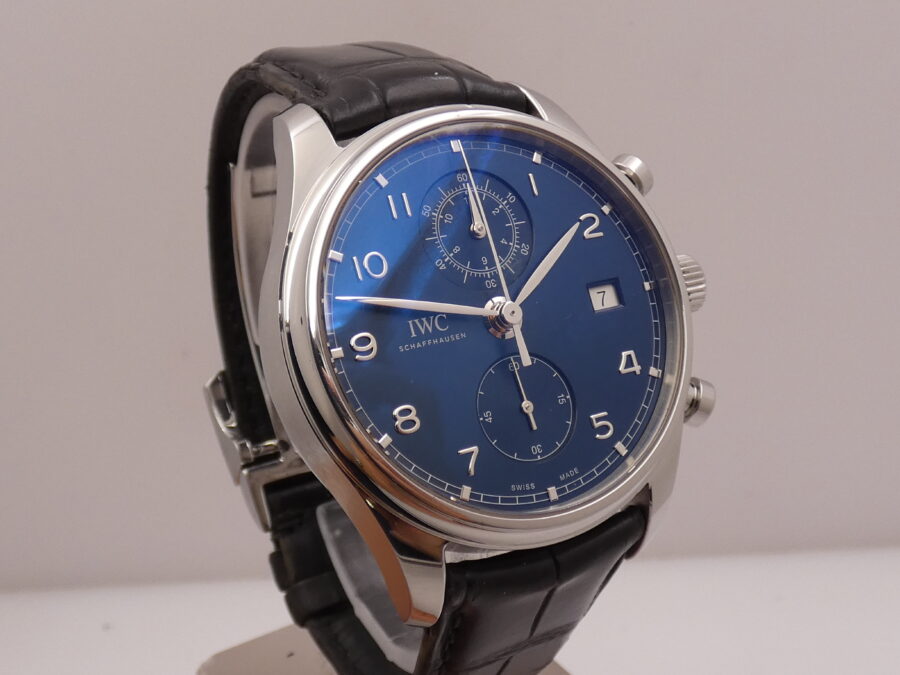 Cronografo IWC Portuguese With PAPERS ANNO 2018 Automatico Acciaio Ref. IW390303 - immagine 9