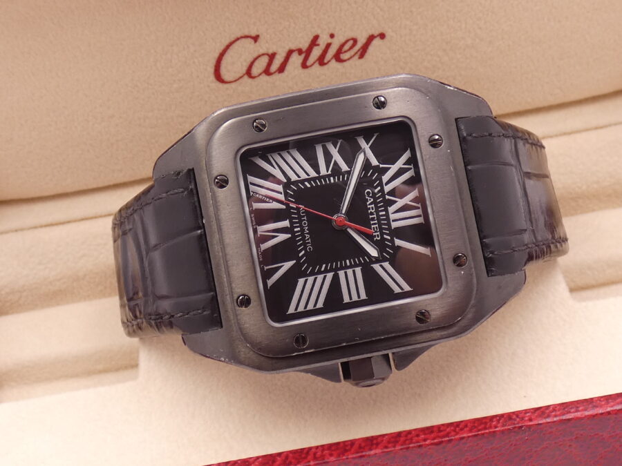 Cartier Santos 100 XL 38mm Automatico Acciaio & Black PVD Ref. WSSA0006 - immagine 9