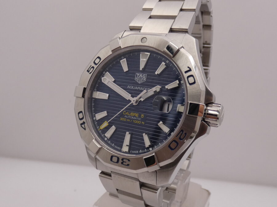 TAG Heuer Aquaracer 300M Calibro 5 43mm WAY2012 BOX&PAPERS Anno 2019 Automatico Braccialato Acciaio - immagine 9