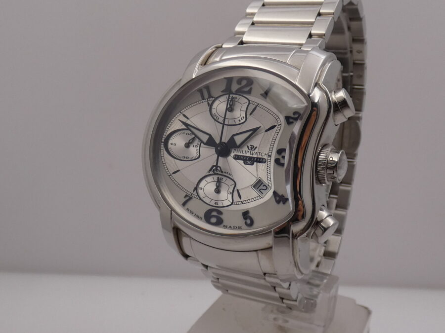 Philip Watch 150 Anniversary Chronograph BOX&PAPERS Automatic Year 2013 With Bracelet Steel - immagine 9