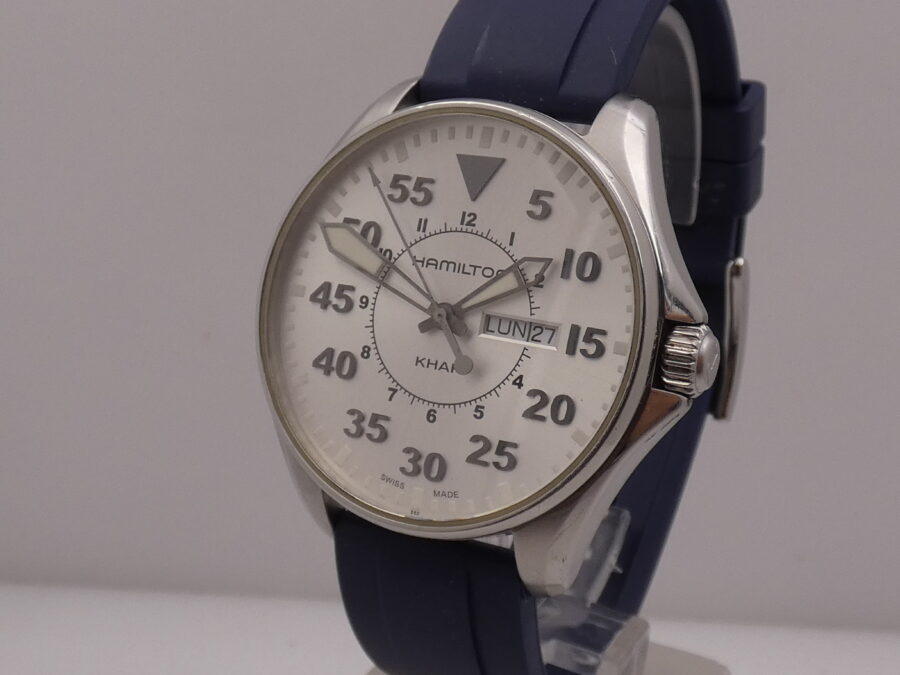 Hamilton Khaki Pilot Aviation Pilot Day-Date Oversize 42mm With BOX Acciaio Ref. H646110 - immagine 9