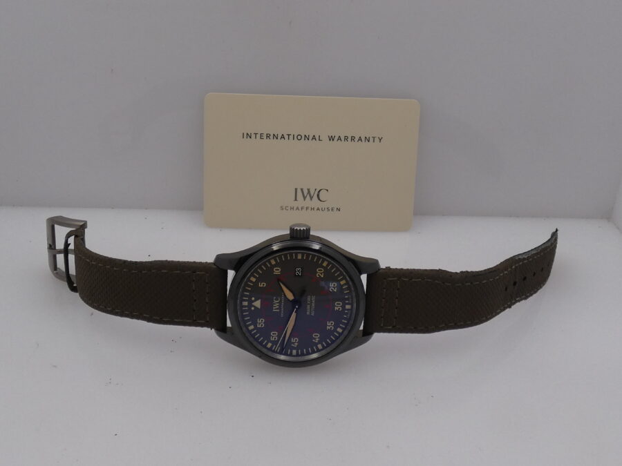 IWC Pilot Mark Top Gun Miramar Mark XVIII With PAPERS Anno 2017 Ceramica Automatico Date Ref.IW324702 - immagine 9