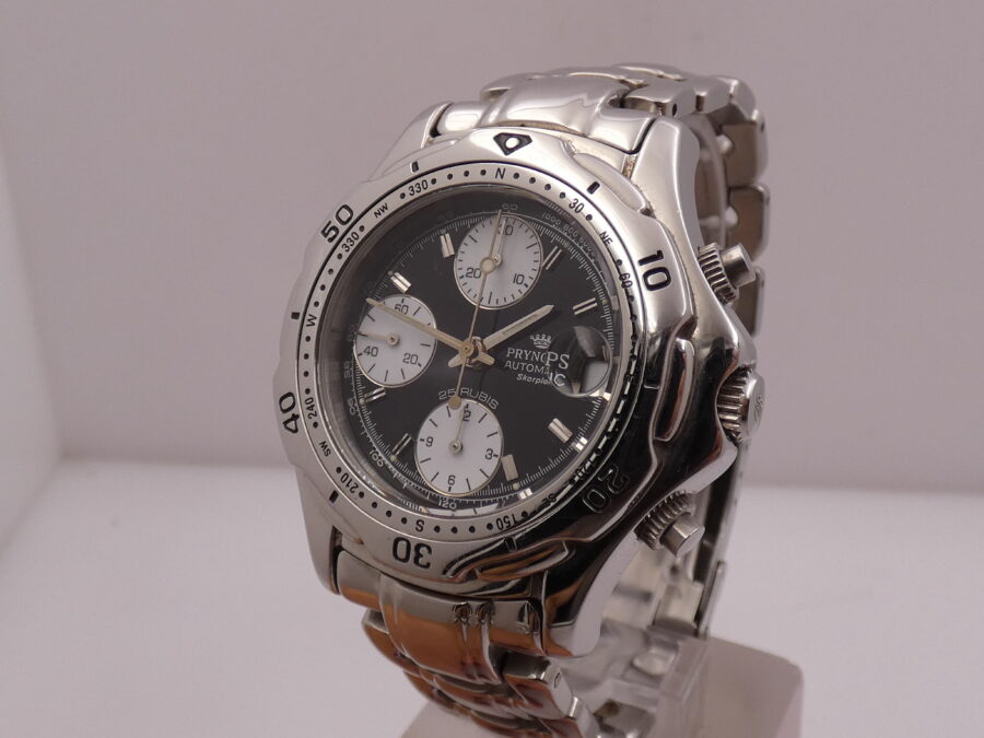 Pryngeps Skorpion Chronograph Sangue Blu Automatic With Bracelet Steel YEARS '2000s Ref. CR-802 - immagine 9