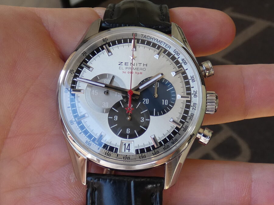 Cronografo Zenith El Primero Chronomaster 36'000 Vph  BOX&PAPERS Automatico Anno 2014 Acciaio 03.2040.400 - immagine 10