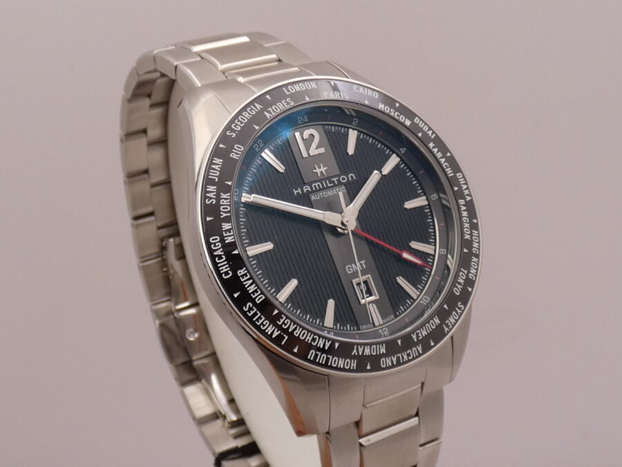 Hamilton Broadway GMT Edition 46mm NEW BOX&PAPERS Automatico Braccialato Acciaio Ref H437250 Limited Edition Mai indossato - immagine 11