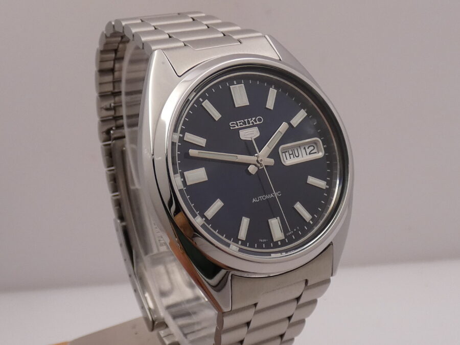 Seiko 5 Automatico BOX & PAPERS Blue Dial Braccialato Acciaio Ref. 7S26-0480 - immagine 10